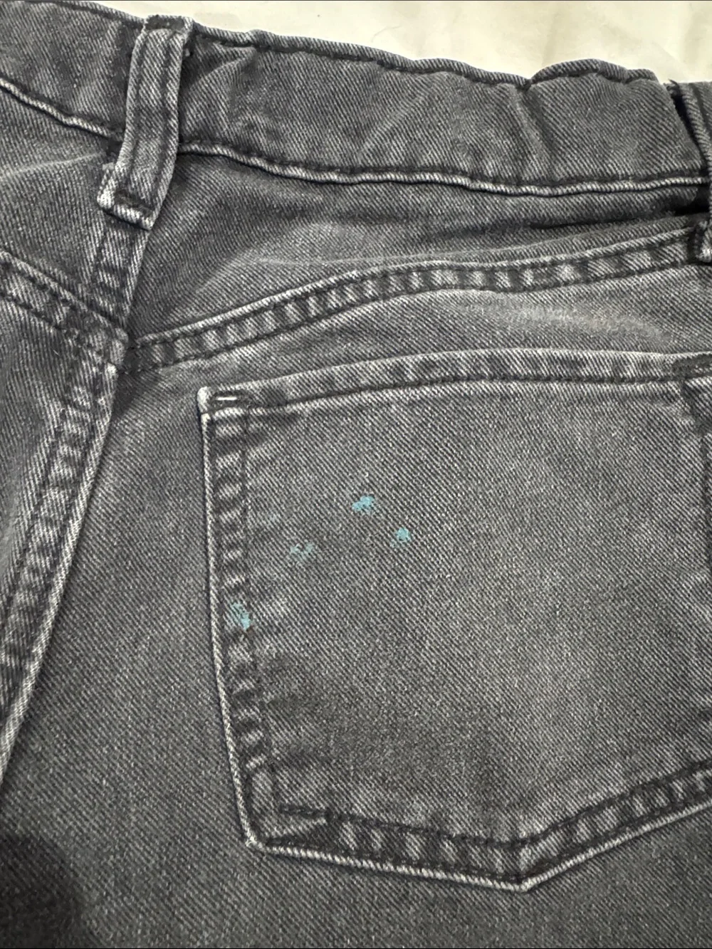 Old Navy Girl's Charcoal Wide-Leg Jeans